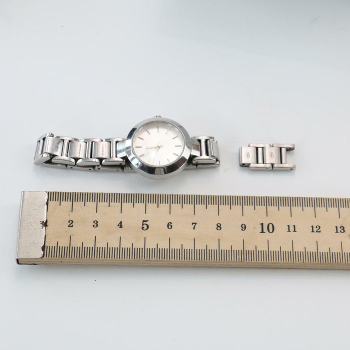 DKNY Silver Chronograph Debenhams Stainless Steel Quartz Jewel Watch - Good - Attic Discovery Shop