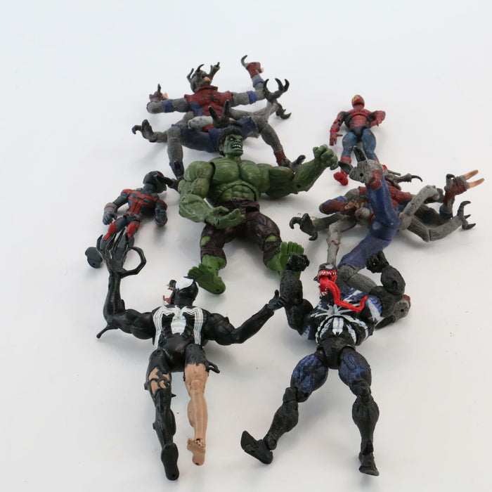 Marvel Figure Lot Bundle Mutated Spider-Man Action Figures Toy Some Rare Mixed - Good - Attic Discovery Shop