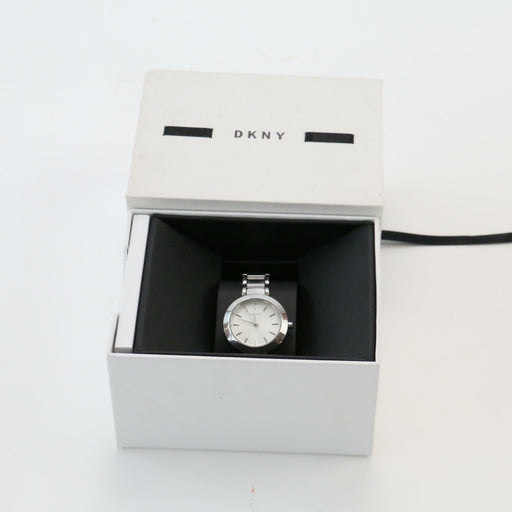 DKNY Silver Chronograph Debenhams Stainless Steel Quartz Jewel Watch - Good - Attic Discovery Shop