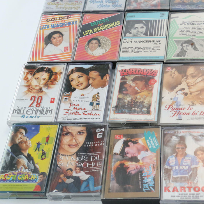 Vintage Lata Mangeshkar Huge Vast Collection Bollywood Indian Cassette Tapes Lot - Very Good - Attic Discovery Shop