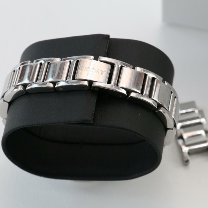 DKNY Silver Chronograph Debenhams Stainless Steel Quartz Jewel Watch - Good - Attic Discovery Shop