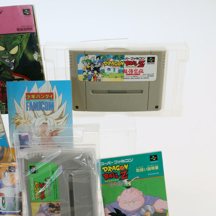 Super Famicom Games Bundle Bomberman Dragon Ball Z Including Rare Original Games - Very Good - Attic Discovery Shop