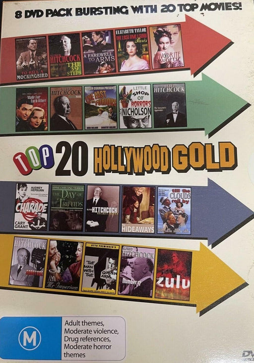 Top 20 Hollywood Gold Movies 8 DVD pack [Region 2] - Very Good - Attic Discovery Shop
