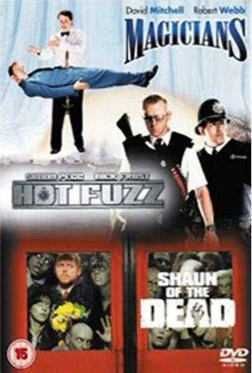 3 Film Box Set: Shaun Of The Dead / Hot Fuzz / Magicians [DVD] [R2] - New Sealed - Attic Discovery Shop