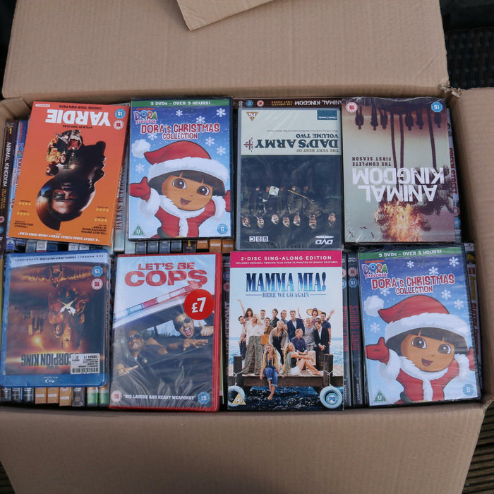 Wholesale DVD Joblot New Sealed Large Mixed Bundle Approx 150+ RefID#16 - Attic Discovery Shop