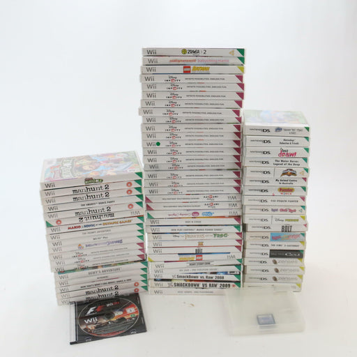 x68+ Nintendo Wii Games Large Bundle Joblot Mixed Various Wholesale Inc DS Games - Good - Attic Discovery Shop