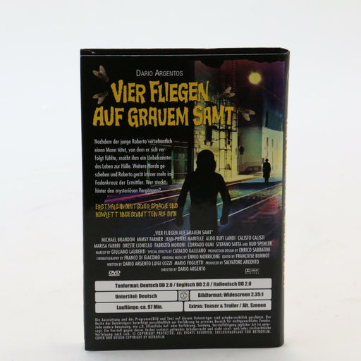 Vier Fliegen auf Grauem Samt Four Flies on Grey Velvet Large Hardbox DVD Rare - Very Good - Attic Discovery Shop