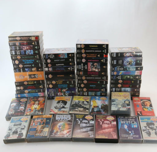 x57+ Huge Vintage Doctor Who VHS Video Tape Dr Who Job Lot Big Collection Bundle - Good - Attic Discovery Shop