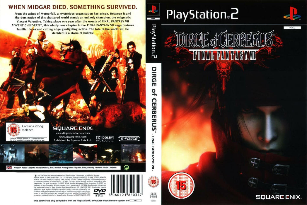 Dirge Of Cerberus - Final Fantasy VII (7) (PS2 PlayStation 2 Game) [PAL] - Very Good - Attic Discovery Shop