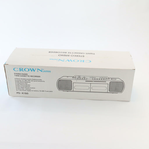 Vintage Rare STILL NEW + Original Box Crown Japan Stereo Radio Cassette Recorder - Attic Discovery Shop