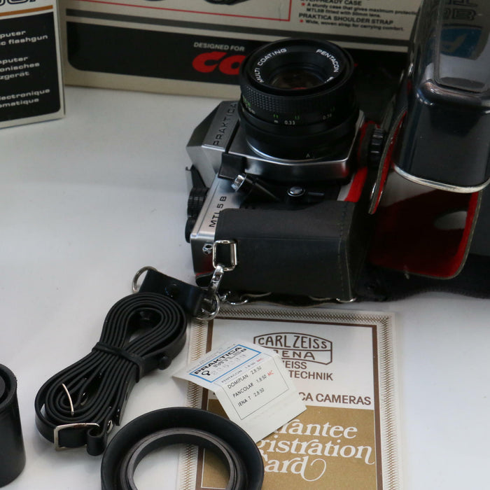 Praktica MTL 5B Rare Lot (STILL NEAR MINT & Boxed) +x2 Lens, Instructions Bundle - Very Good - Attic Discovery Shop