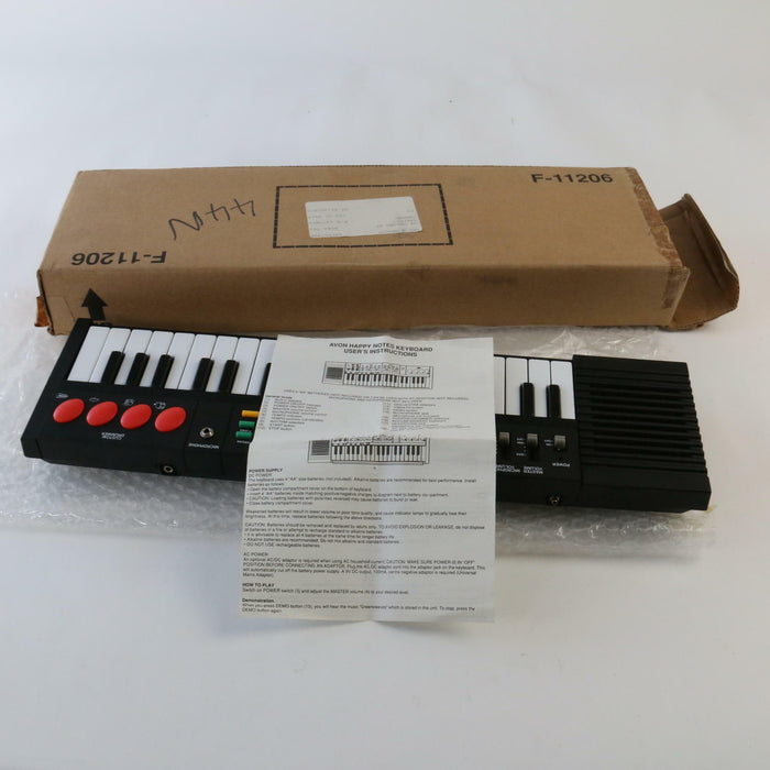 Vintage 1992 Avon Happy Practice Electronic Keyboard Rare (STILL NEW) & Boxed - Attic Discovery Shop