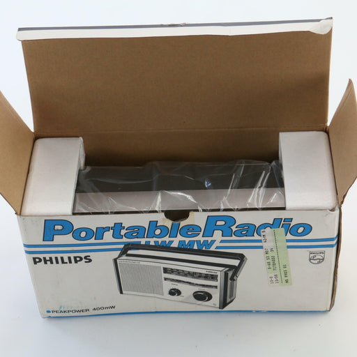 Vintage Philips Rare STILL NEW Portable Radio 9OAL 182 GO PO in Original Box - Attic Discovery Shop