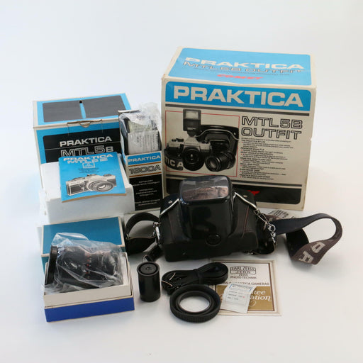 Praktica MTL 5B Rare Lot (STILL NEAR MINT & Boxed) +x2 Lens, Instructions Bundle - Very Good - Attic Discovery Shop