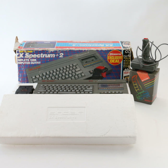 Vintage Sinclair ZX Spectrum Complete 128K Computer Rare Dixons Exclusive Boxed - Good - Attic Discovery Shop