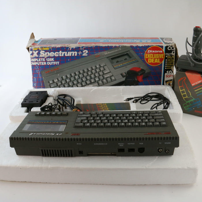 Vintage Sinclair ZX Spectrum Complete 128K Computer Rare Dixons Exclusive Boxed - Good - Attic Discovery Shop