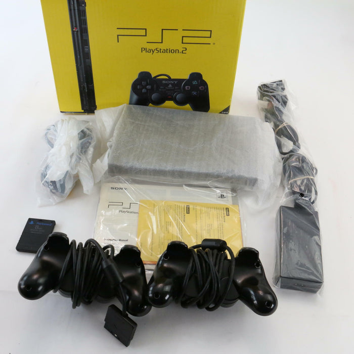 Sony PlayStation 2 PS2 Slim Console Boxed SCPH-70003 Black (RARE Condition) VGC - Very Good - Attic Discovery Shop