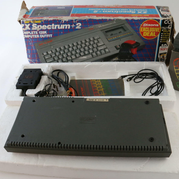 Vintage Sinclair ZX Spectrum Complete 128K Computer Rare Dixons Exclusive Boxed - Good - Attic Discovery Shop