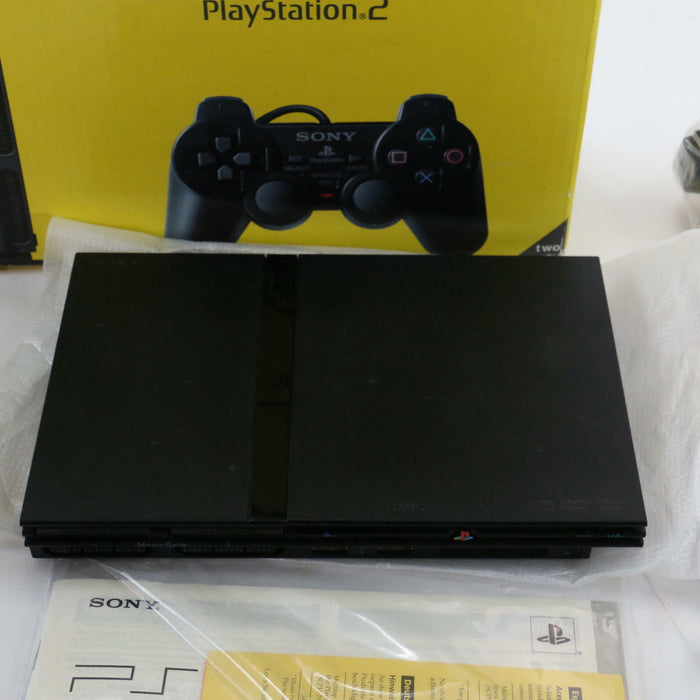 Sony PlayStation 2 PS2 Slim Console Boxed SCPH-70003 Black (RARE Condition) VGC - Very Good - Attic Discovery Shop