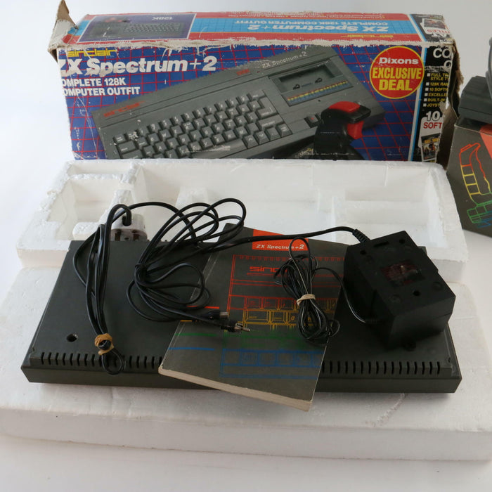 Vintage Sinclair ZX Spectrum Complete 128K Computer Rare Dixons Exclusive Boxed - Good - Attic Discovery Shop