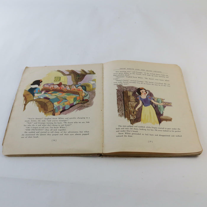 Walt Disney Snow White And The Seven Dwarfs 1937 Book Rare First Edition 1st Ed - Attic Discovery Shop