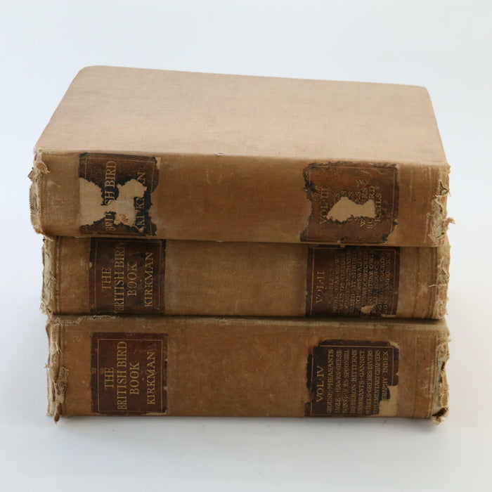 Kirkman The British Bird Account Volume 2, 3 & 4 II III IV Rare Antique Books - Good - Attic Discovery Shop