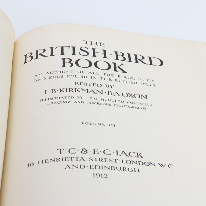 Kirkman The British Bird Account Volume 2, 3 & 4 II III IV Rare Antique Books - Good - Attic Discovery Shop