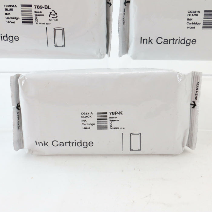 x5 GENUINE Pitney Bowes CG334A CG331A Blue Black Ink Cartridge 789-BL New Sealed - Attic Discovery Shop