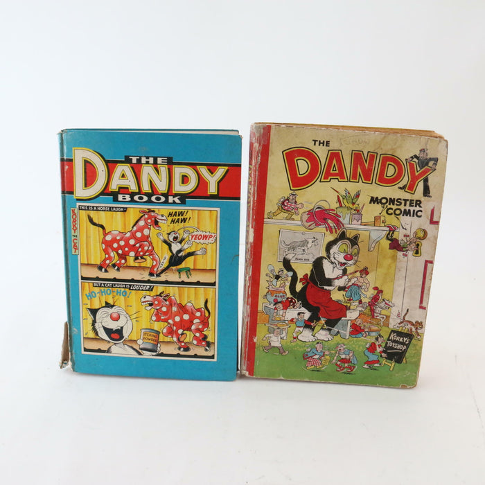 The Dandy Monster Comic 1952 Annual & 1965 Rare Vintage Hardback Books - Acceptable - Attic Discovery Shop