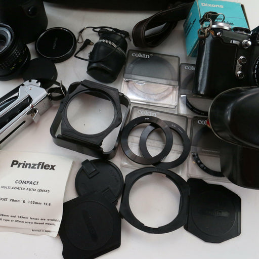 Zenit Prinzflex E Vintage Camera plus Carry Case x2 Lens Accessories Bundle Lot - Good - Attic Discovery Shop