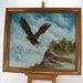 Original / Real Gilt Framed Oil Painting on Canvas Eagle in Flight by W. Amadio - Very Good - Attic Discovery Shop