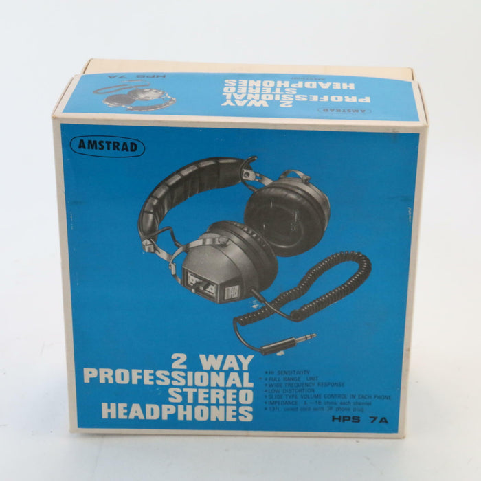 Vintage Retro Amstrad HPS7A Headphones Deluxe Stereo Headphones Rare STILL NEW! - Like New - Attic Discovery Shop