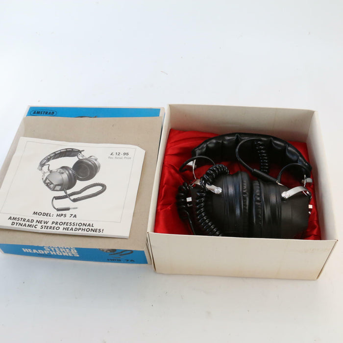 Vintage Retro Amstrad HPS7A Headphones Deluxe Stereo Headphones Rare STILL NEW! - Like New - Attic Discovery Shop