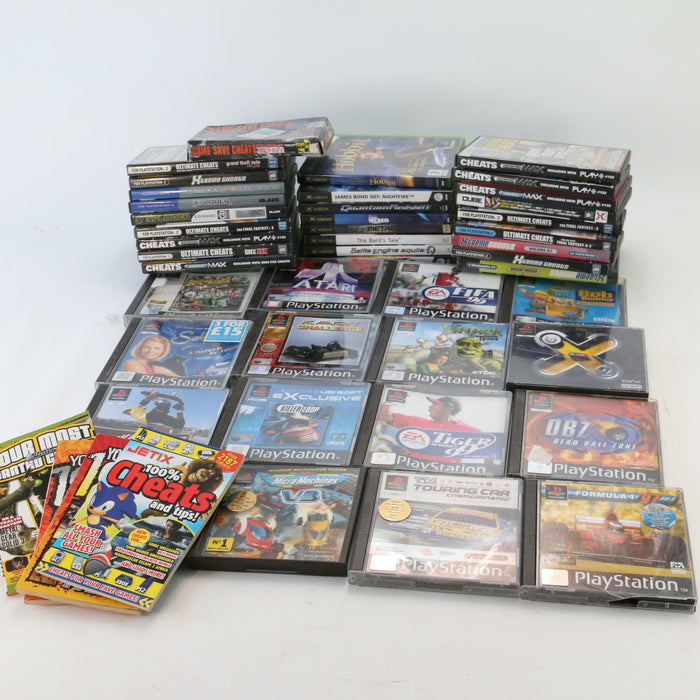 x46 Mixed Gaming Job Lot Cheat Disc PS2 PS1 Xbox Xploder Ultimate Action Replay - Good - Attic Discovery Shop