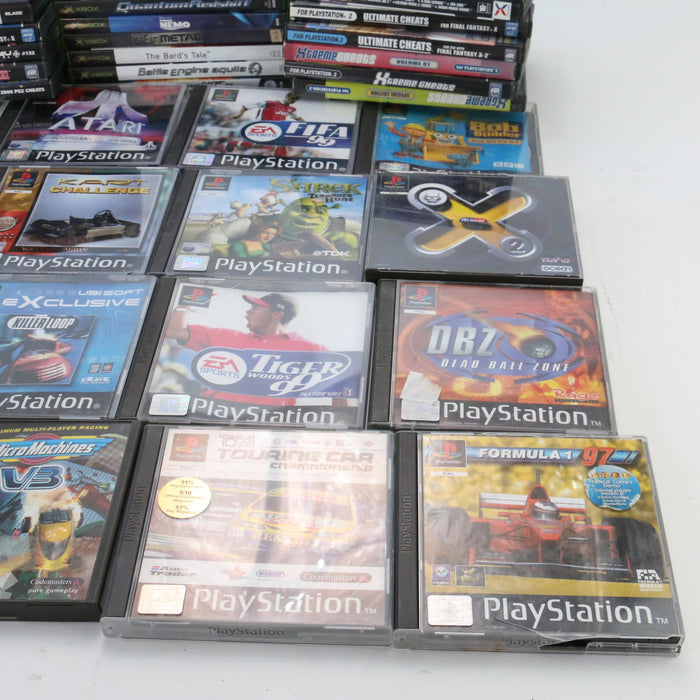 x46 Mixed Gaming Job Lot Cheat Disc PS2 PS1 Xbox Xploder Ultimate Action Replay - Good - Attic Discovery Shop