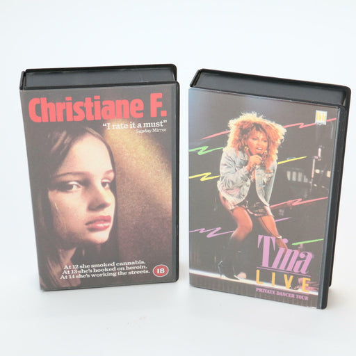 Christiane F. Rare Betamax plus Tina Turner Live / Bowie Dancer Tour x2 Tapes - Very Good - Attic Discovery Shop