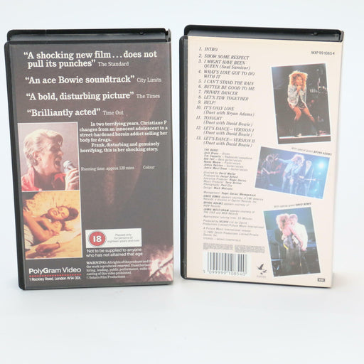 Christiane F. Rare Betamax plus Tina Turner Live / Bowie Dancer Tour x2 Tapes - Very Good - Attic Discovery Shop