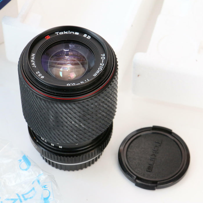 Tokina SZ-X 210 Camera Lens 70 210mm f4 - 5.6 SD VGC 52 (Near Mint!) Boxed - Very Good - Attic Discovery Shop