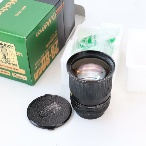 MAKINON 28-80mm Zoom MACRO f3.5-4.5 For Pentax K Camera Lens Rare (VGC) Boxed - Very Good - Attic Discovery Shop