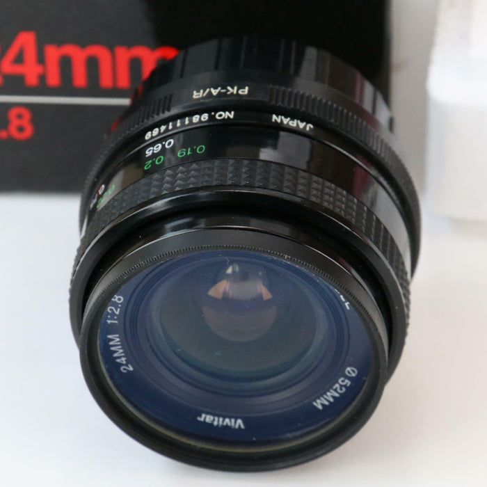 Vivitar 24mm F/2.8 Manual Focus 52 Wide Angle Macro Lens 1:5x Boxed (Near Mint) - Attic Discovery Shop