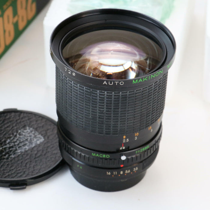 MAKINON 28-80mm Zoom MACRO f3.5-4.5 For Pentax K Camera Lens Rare (VGC) Boxed - Very Good - Attic Discovery Shop