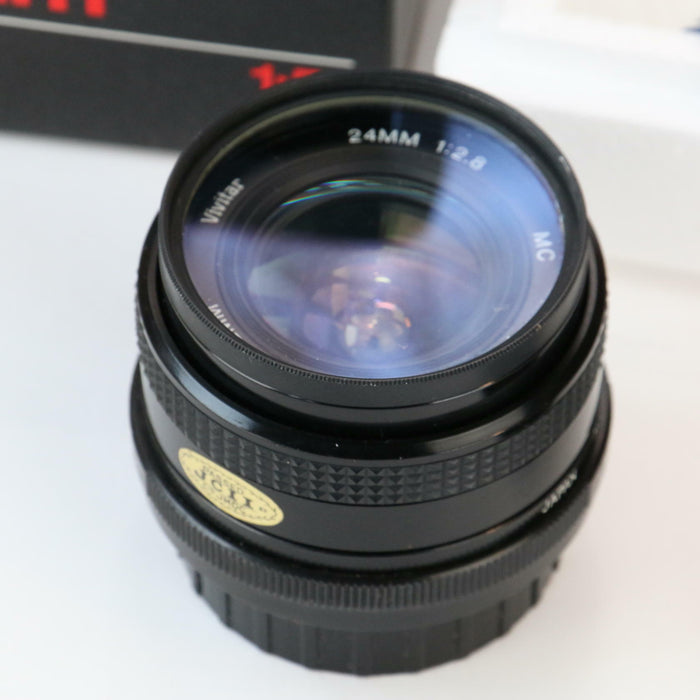 Vivitar 24mm F/2.8 Manual Focus 52 Wide Angle Macro Lens 1:5x Boxed (Near Mint) - Attic Discovery Shop