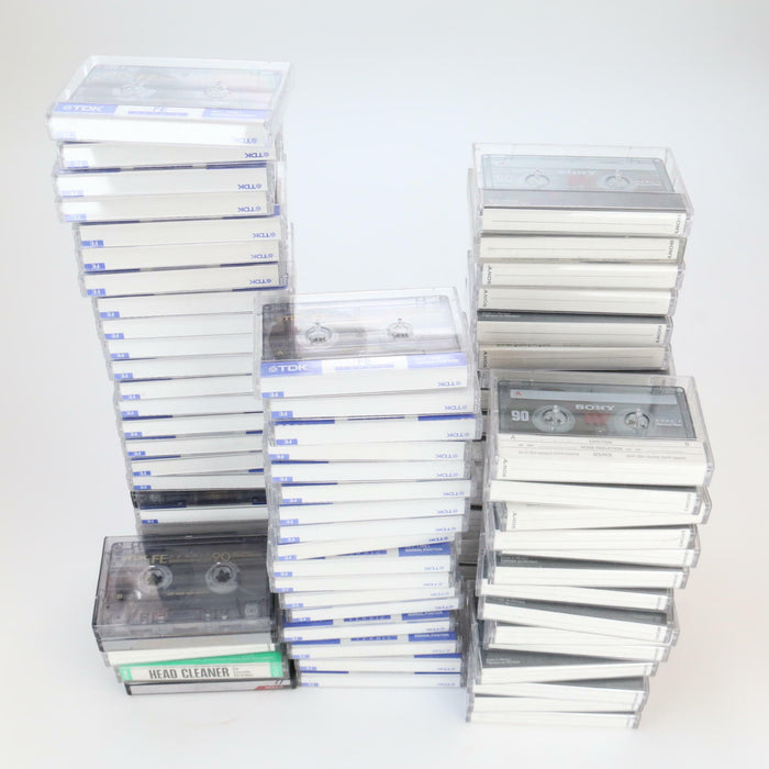 Sony TDK Blank Type I 1 77pc Chrome Blank Audio Cassette Tapes Job Lot Bundle - Like New - Attic Discovery Shop