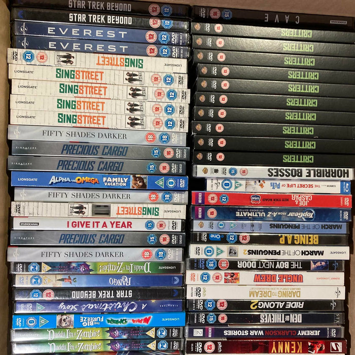 Wholesale DVD Joblot New Sealed Large Mixed Bundle Approx. 150+ RefID107 - Attic Discovery Shop