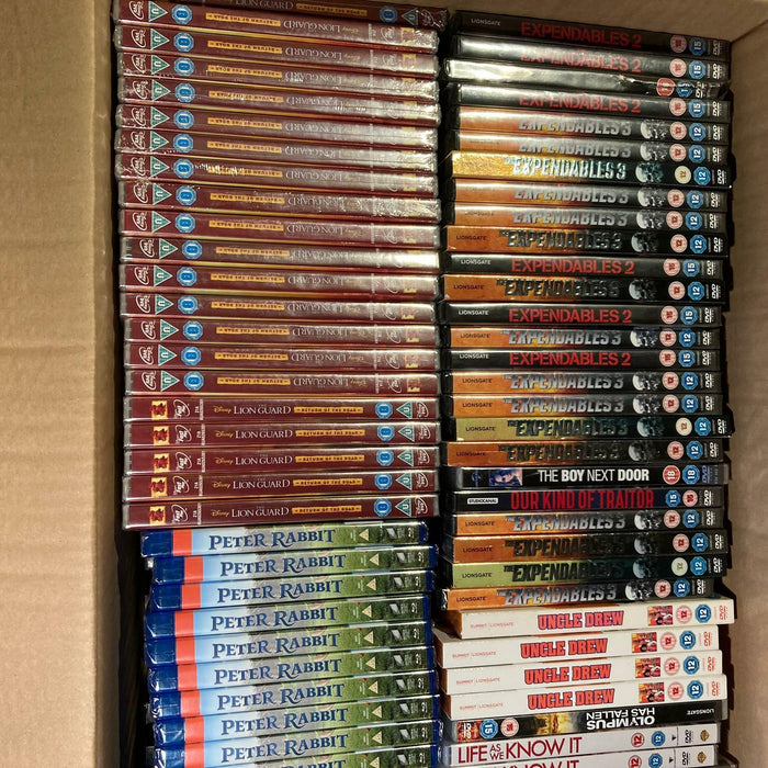 Wholesale DVD Joblot New Sealed Large Mixed Bundle Approx. 150+ RefID108 - Attic Discovery Shop