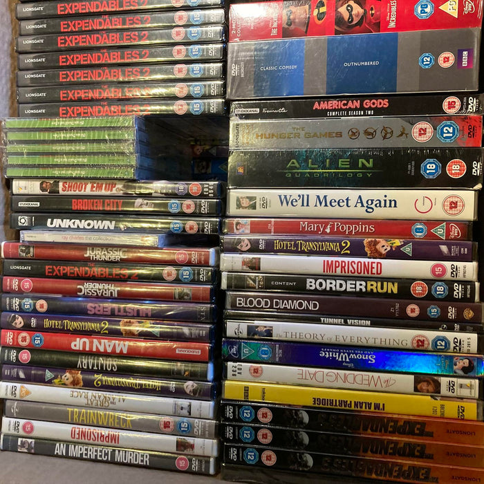 Wholesale DVD Joblot New Sealed Large Mixed Bundle Approx. 150+ RefID101 - Attic Discovery Shop