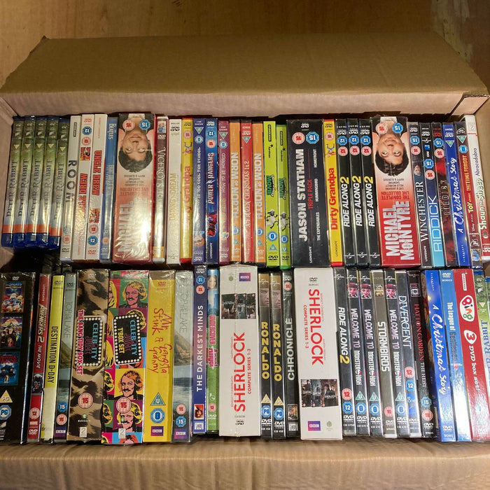 Wholesale DVD Joblot New Sealed Large Mixed Bundle Approx. 150+ RefID104 - Attic Discovery Shop