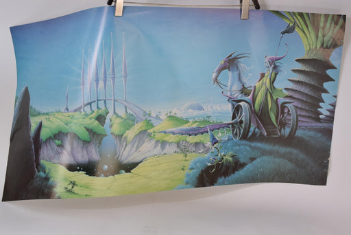 Eloy - Time To Turn Vintage 1980s Poster Original Rare 80's Large Music Print - Good - Attic Discovery Shop