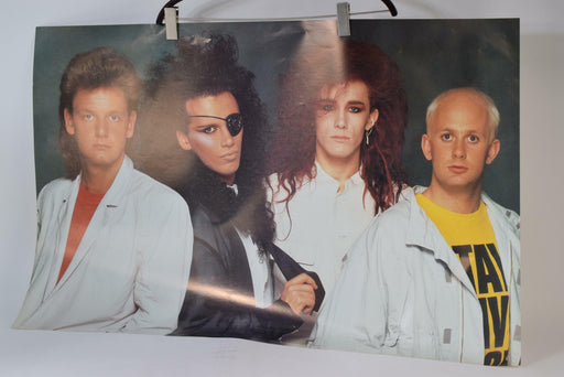 Dead Or Alive / Pete Burns Vintage 1980s Poster Original 80's Rare Music Print - Good - Attic Discovery Shop