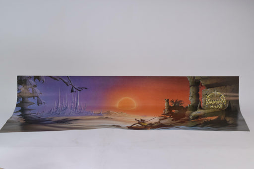 Diamond Head Borrowed Time Vintage 1980s Poster Original Rare Large Music Print - Good - Attic Discovery Shop